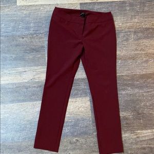 Ann Taylor Maroon dress paints Size 12